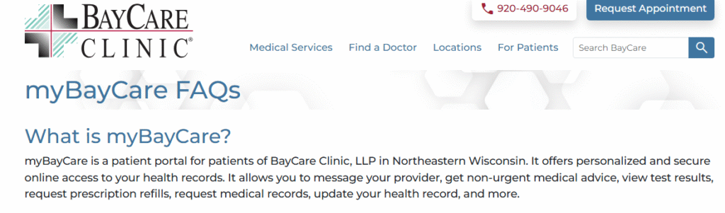 myBayCare Frequently Asked Questions